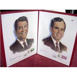Ronald Reagan - George Bush Portrait Fo