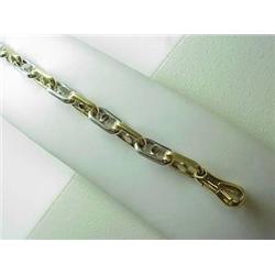 14kt two-tone bracelet 8 23.7gr