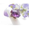 Image 1 : Ladys 14kt yellow gold ring with purpl