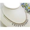 Image 1 : Necklace with sapphires 2.93Ctw and dia