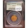 Image 1 : 1926 $2.50 Indian Head Gold Coin  PCGS 