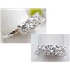 Image 1 : Diamond ring three stone,  center stone