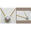 Image 1 : Diamond pendant set in a 14kt white gol