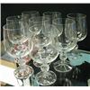 Image 1 : Lot of eight crystal goblets.  No chips