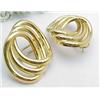 Image 1 : Earrings 18kt yellow gold interlocking 
