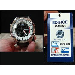 Casio Edifice watch with active dial in
