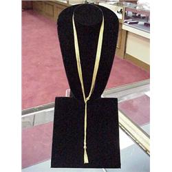 Necklace Lariat style 18kt yellow gold 