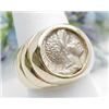 Image 1 : Ring with ancient coin Minerva 14kt yel