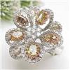 Image 1 : Diamond ring 2.40Ctw fancy color and 1.
