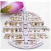 Image 1 : Pendant fancy color and white diamonds 