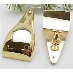 Earrings 18kt yellow gold large triangl