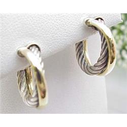 Earrings - David Yurman sterling and 14