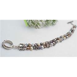 Bracelet sterling silver and pearl