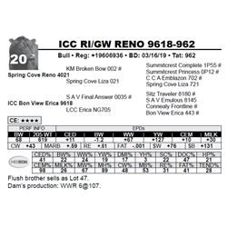 ICC RI/GW RENO 9618-962