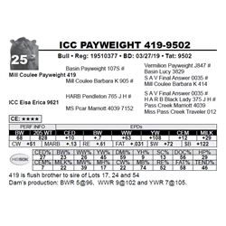 ICC PAYWEIGHT 419-9502