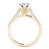 Image 2 : 1.20 ctw VS/SI Diamond Solitaire Ring 14K Yellow Gold - REF-258Y3X - SKU:25432