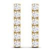 Image 3 : 3 ctw VS/SI Diamond Earrings 18K Yellow Gold - REF-264V2Y - SKU:39913