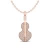Image 1 : 0.50 ctw VS/SI Diamond Necklace 14K Rose Gold - REF-52M2F - SKU:20515