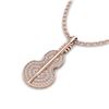 Image 2 : 0.50 ctw VS/SI Diamond Necklace 14K Rose Gold - REF-52M2F - SKU:20515