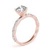 Image 3 : 0.93 ctw VS/SI Diamond Solitaire Ring 14K Rose Gold - REF-80F3N - SKU:25320