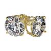 Image 3 : 3.05 ctw H-SI/I Diamond Stud Earrings 10K Yellow Gold - REF-735A2V - SKU:36693