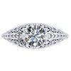 Image 1 : 1 ctw Solitaire VS/SI Diamond Ring 18K White Gold - REF-307F7N - SKU:32822