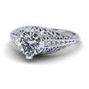 Image 2 : 1 ctw Solitaire VS/SI Diamond Ring 18K White Gold - REF-307F7N - SKU:32822