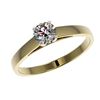 Image 2 : 0.50 ctw H-SI/I Diamond Ring 10K Yellow Gold - REF-54R2K - SKU:32954