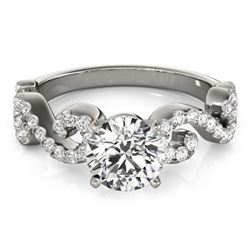 1.40 ctw VS/SI Diamond Solitaire Ring 14K White Gold - REF-272V2Y - SKU:25706