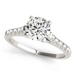 0.77 ctw VS/SI Diamond Solitaire Ring 14K White Gold - REF-78X8R - SKU:25424