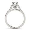 Image 2 : 0.77 ctw VS/SI Diamond Solitaire Ring 14K White Gold - REF-78X8R - SKU:25424