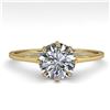 Image 1 : 1.01 ctw VS/SI Diamond Ring 14K Yellow Gold - REF-276A9V - SKU:35569
