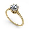 Image 2 : 1.01 ctw VS/SI Diamond Ring 14K Yellow Gold - REF-276A9V - SKU:35569