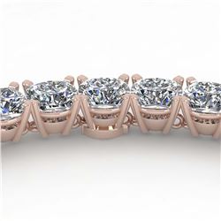 35 ctw Cushion SI Diamond Necklace 18K White Gold - REF-5715V2Y - SKU:32517