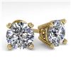 Image 1 : 4 ctw VS/SI Diamond Stud Earrings 14K Yellow Gold - REF-2010Y2X - SKU:38387