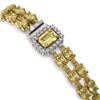 Image 2 : 13.88 ctw Citrine & Diamond Bracelet 14K Yellow Gold - REF-168R2K - SKU:45751