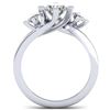 Image 3 : 1.25 ctw VS/SI Diamond Solitaire 3 Stone Ring 18K White Gold - REF-216M2F - SKU:32663