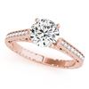 Image 1 : 0.40 ctw VS/SI Diamond Solitaire Ring 14K Rose Gold - REF-42X8R - SKU:25212