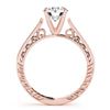 Image 2 : 0.40 ctw VS/SI Diamond Solitaire Ring 14K Rose Gold - REF-42X8R - SKU:25212