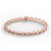 Image 2 : 23 ctw Morganite Eternity Bracelet 14K Rose Gold - REF-232Y7X - SKU:23392