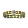 Image 1 : 17.79 ctw Tourmaline & Diamond Bracelet 14K Yellow Gold - REF-212X3R - SKU:44248