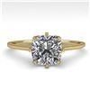 Image 1 : 1.0 ctw VS/SI Cushion Diamond Ring 14K Yellow Gold - REF-274N4A - SKU:29602