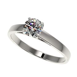 0.78 ctw H-SI/I Diamond Ring 10K White Gold - REF-97K5W - SKU:36482