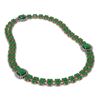 Image 2 : 43.97 ctw Emerald & Diamond Necklace 14K Rose Gold - REF-482V4Y - SKU:44682
