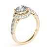 Image 3 : 1.75 ctw VS/SI Diamond Solitaire Halo Ring 14K Yellow Gold - REF-294H8M - SKU:24874