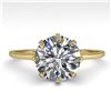 Image 1 : 2.03 ctw VS/SI Diamond Engagement Ring 18K Yellow Gold - REF-947V4Y - SKU:35770