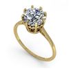 Image 2 : 2.03 ctw VS/SI Diamond Engagement Ring 18K Yellow Gold - REF-947V4Y - SKU:35770