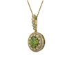 Image 1 : 4.22 ctw Tourmaline & Diamond Necklace 14K Yellow Gold - REF-134A2V - SKU:43678
