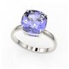 Image 2 : 6 ctw Tanzanite Ring 18K White Gold - REF-212W7H - SKU:22203