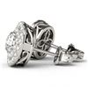 Image 1 : 1 ctw Diamond Solitaire VS/SI Halo 14K White Gold - REF-90R4K - SKU:29237